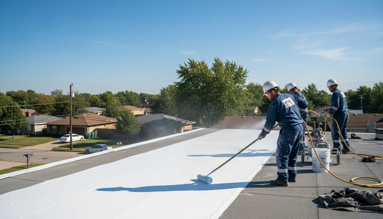 Commercial roof coating in Leavenworth, IN near me